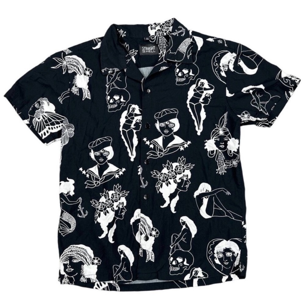 Straight to Hell Men’s Button Down